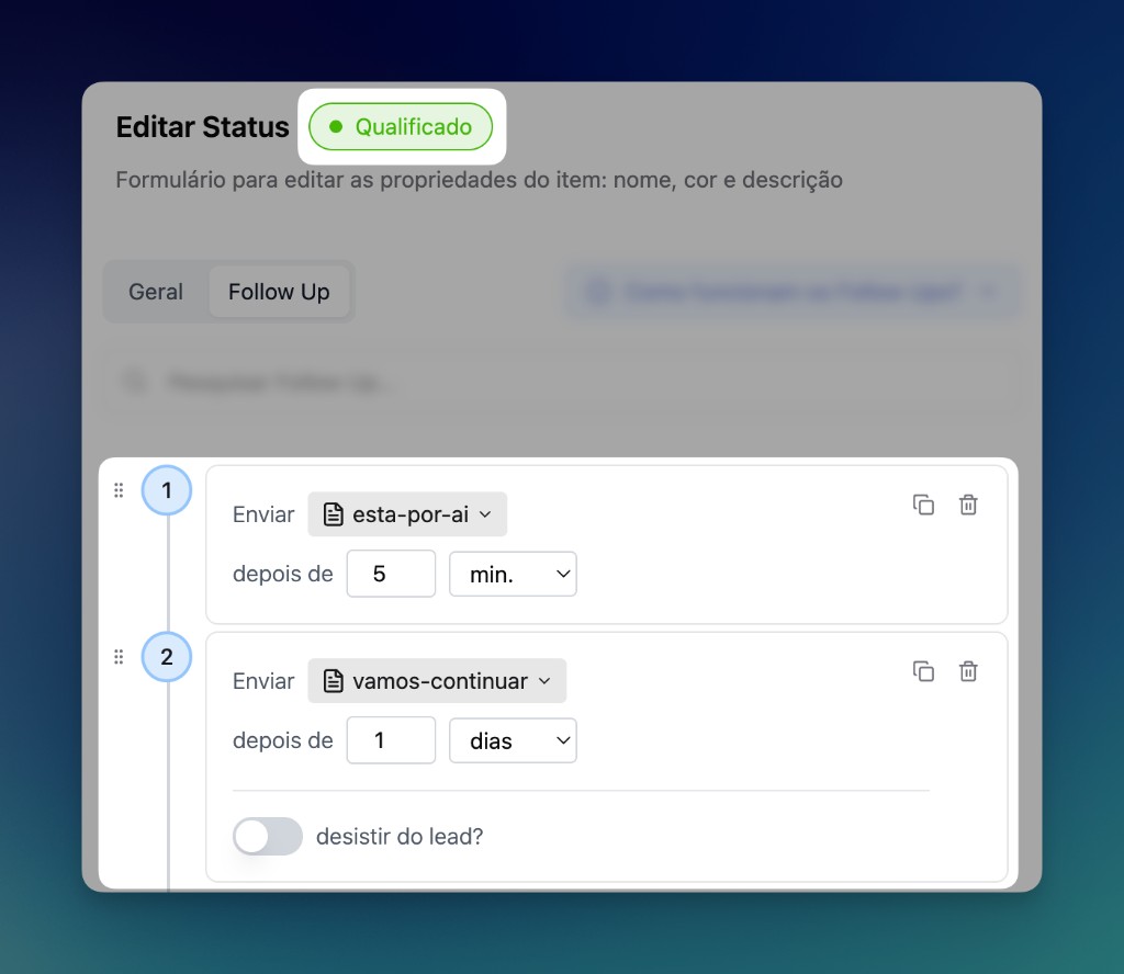 Up Status Follow Up - LiderHub